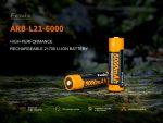Dobíjateľná batéria Fenix 21700 6000 mAh (Li-Ion) - Image 2