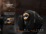 Taktické nabíjateľné svietidlo Fenix TK20R UE - šedá - Image 2
