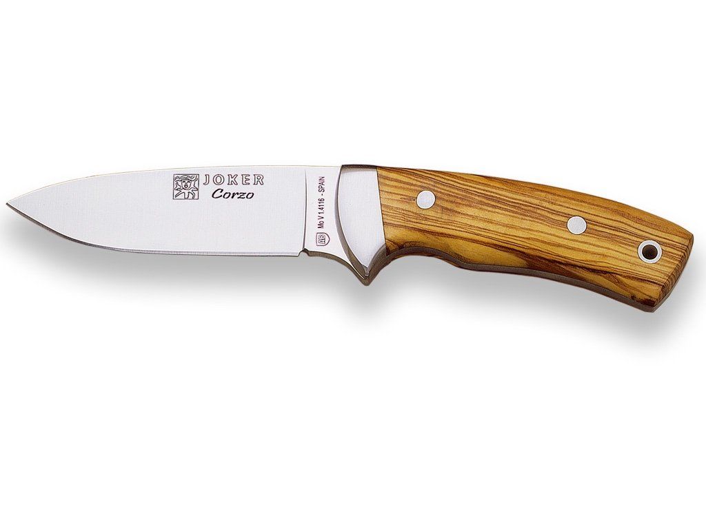 56449_10-cm-stainless-steel-full-tang-fixed-blade-knife-with-olive-wood-handle-214.jpg Lovecký nôž Joker CO23 Corzo Blade 10 cm – Obrázok 1