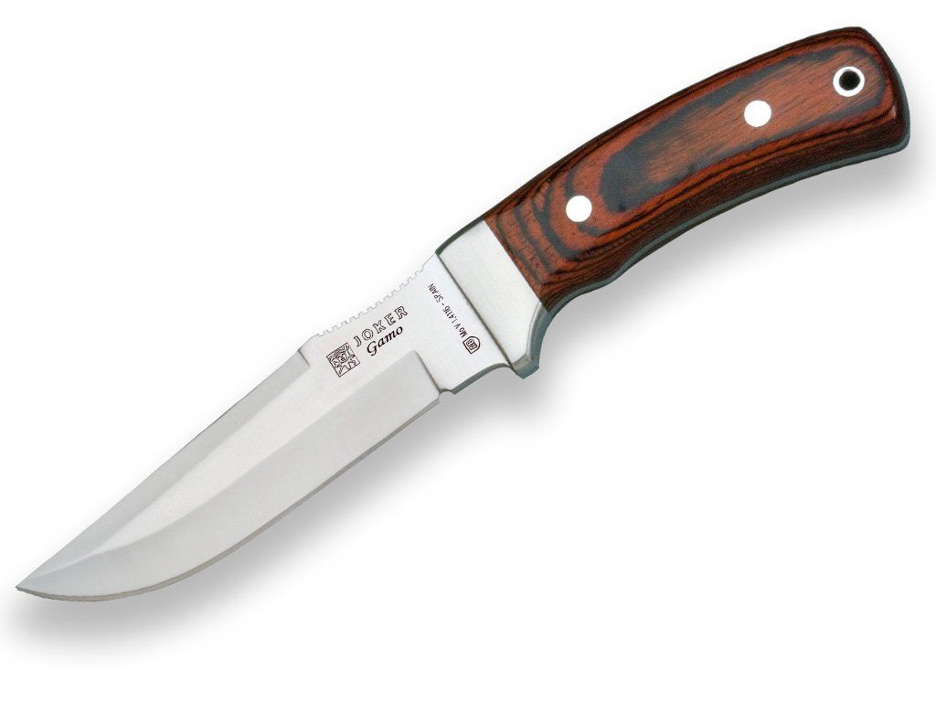 56518_red-wood-handle13-cm-stainless-steel-blade-length-joker-gamo-hunting-knife-leathe-sheath-273.jpg Lovecký nôž Joker CR45 Gamo Blade 13 cm – Obrázok 1